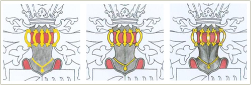 Die Berliner Wappenmalerei, Wappen Steps 3, 4, 5
